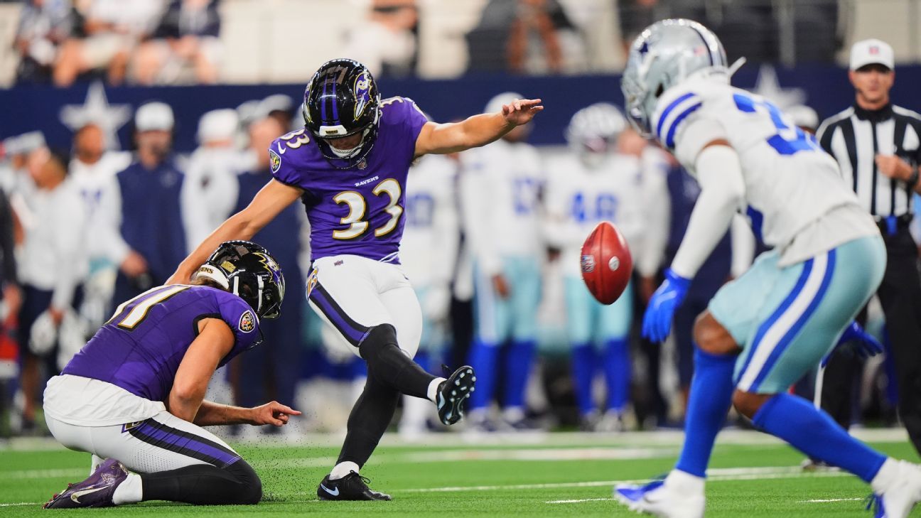 Tyler Loop drills 5 field goals, then named Ravens' kicker