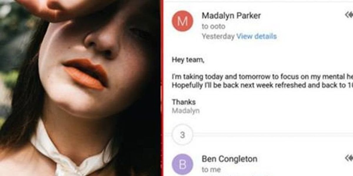 Woman who asked her boss for a mental health day gets stunning response