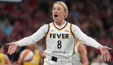 Fever's Sophie Cunningham leaves game with knee injury