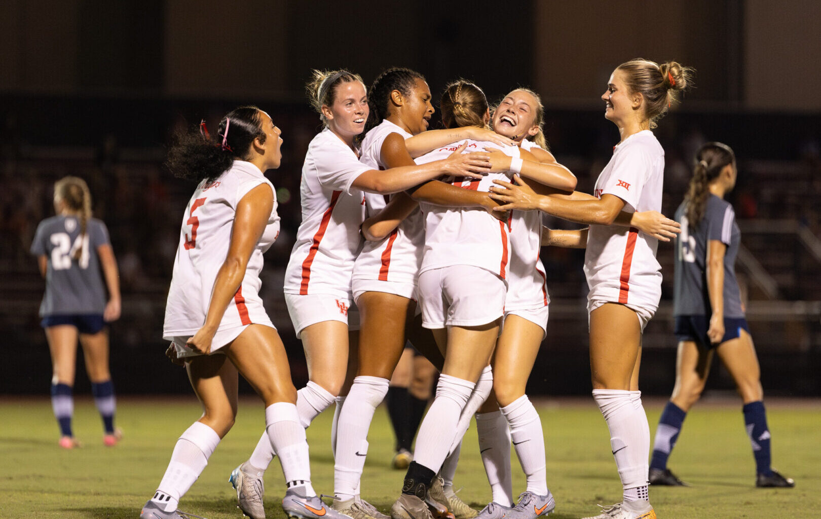 Houston soccer cruises past St. Mary's (TX) in home opener