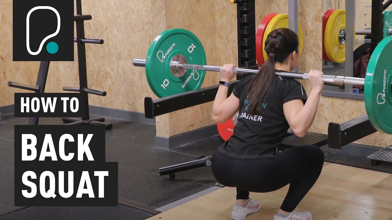 How To Do A Barbell Back Squat - YouTube