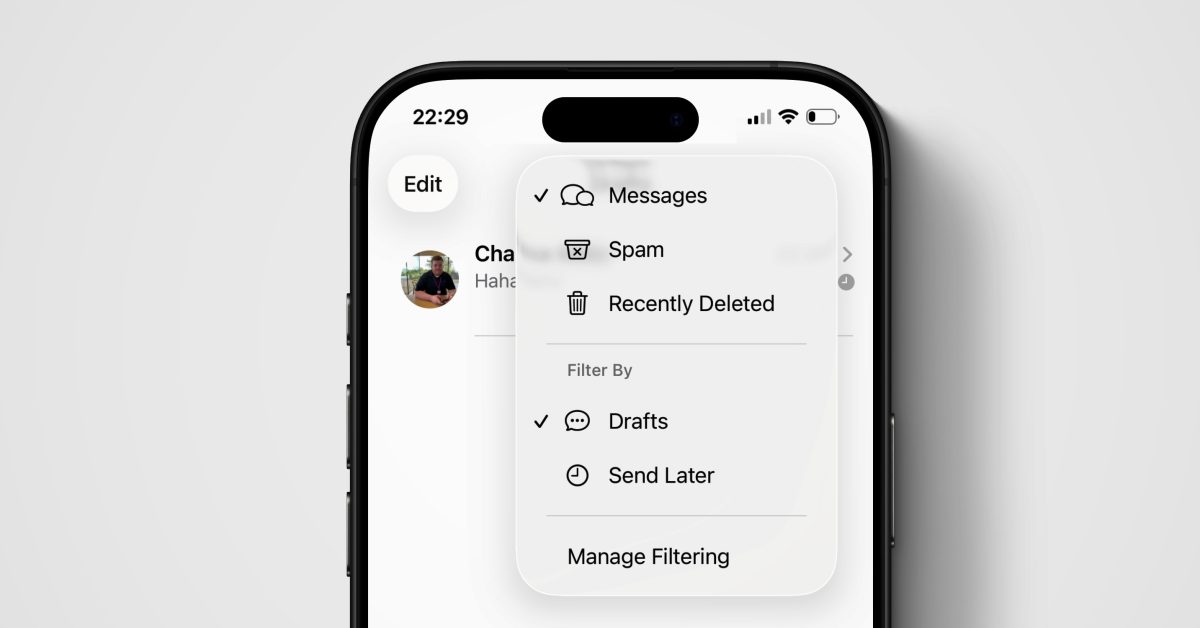 iMessage gets a new Drafts folder in iOS 26