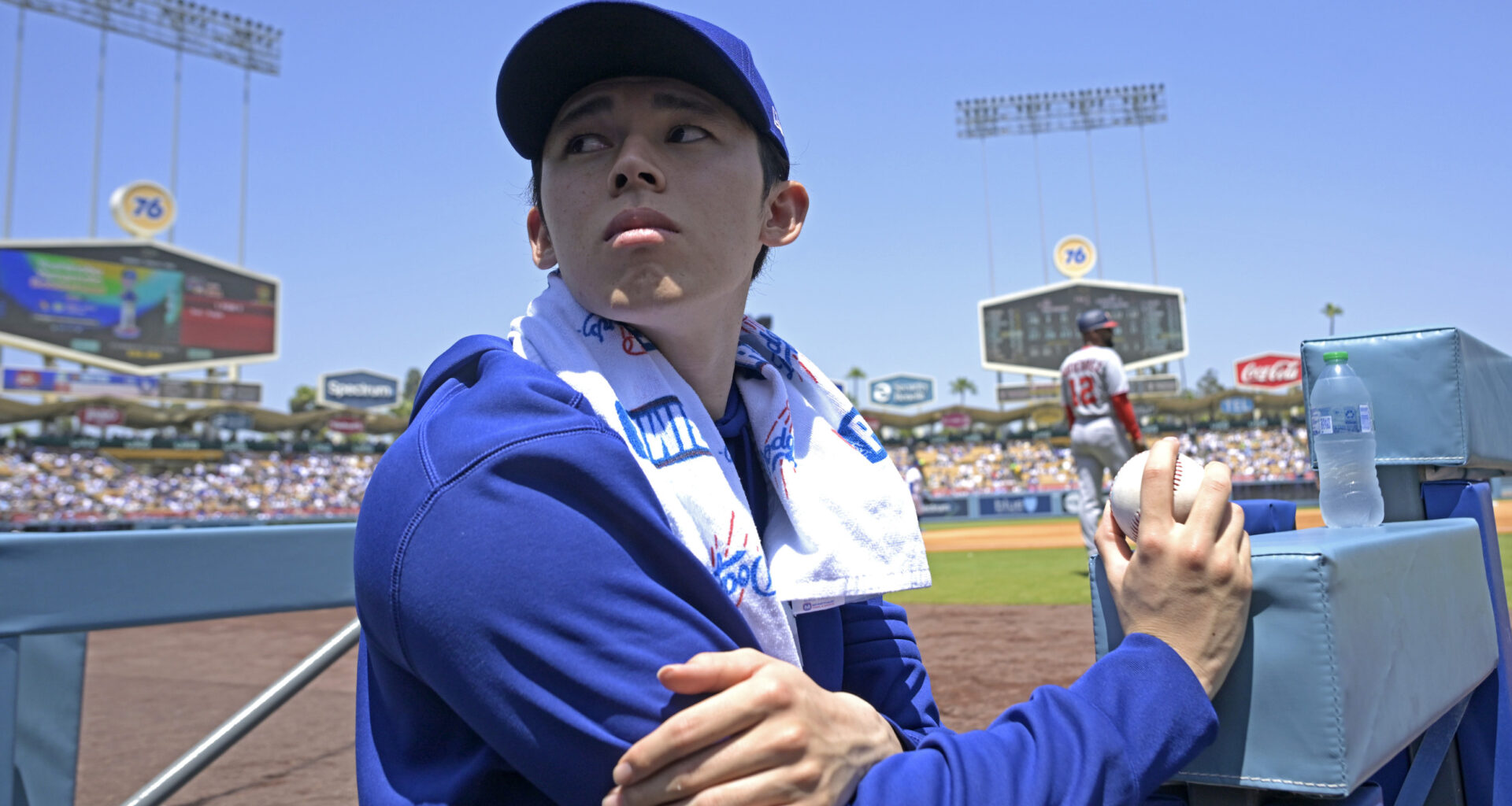 Los Angeles Dodgers pitcher Roki Sasaki