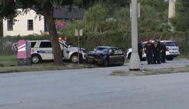 2 hospitalized after ejection crash with Houston Metro police unit