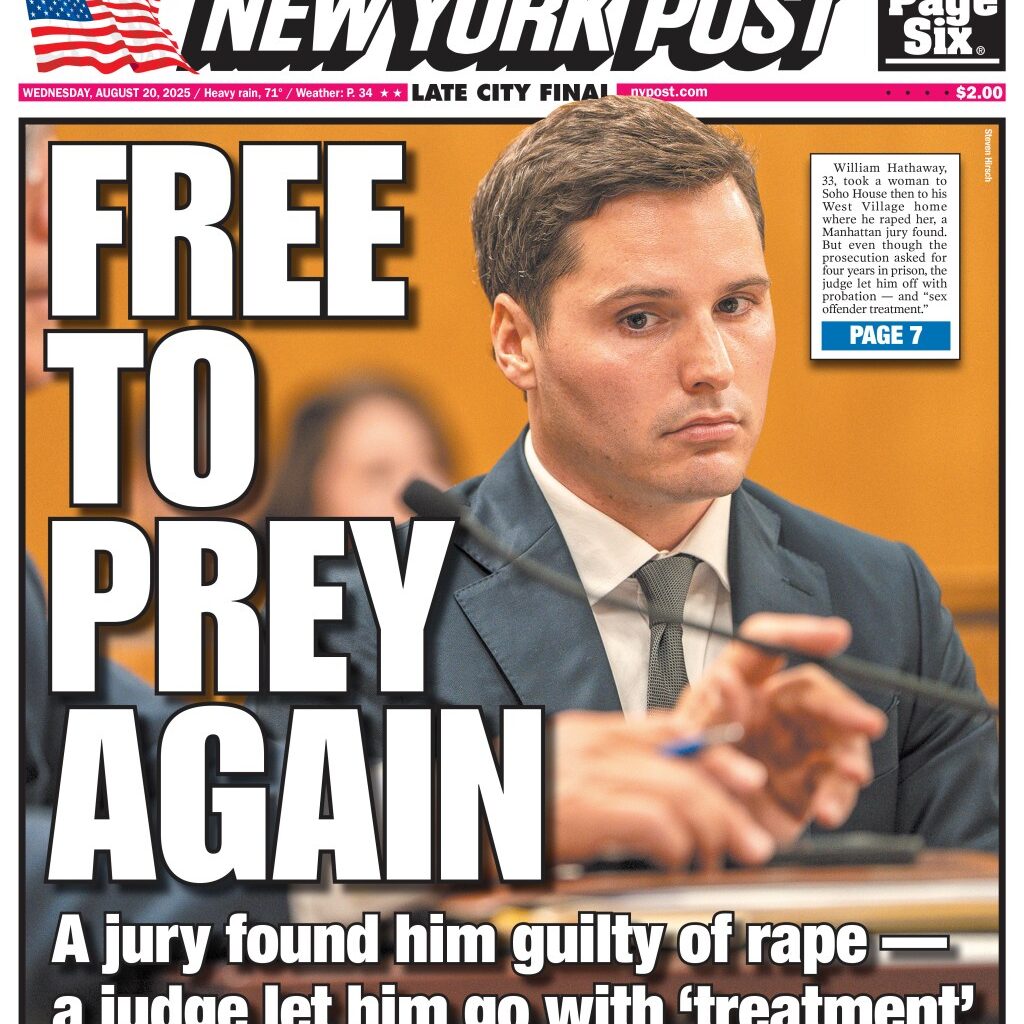 NY Post Cover for August 20, 2025