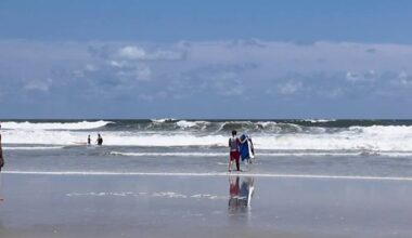Jacksonville surfers brave beach waters to catch a wave despite rip current dangers