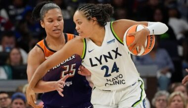 Lynx's Napheesa Collier questionable to play Thu. vs. Dream