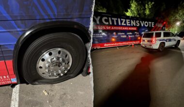 PHOTOS: Tea Party bus vandalized in Phoenix during nationwide tour