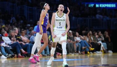Wings' Bueckers lights up Sparks for WNBA rookie-record 44