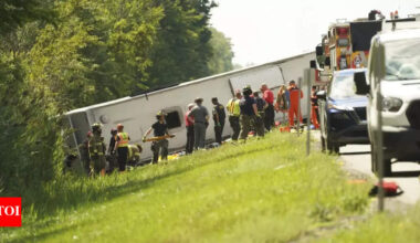Driver distracted? New York City tour bus crash kills five – Indians among passengers