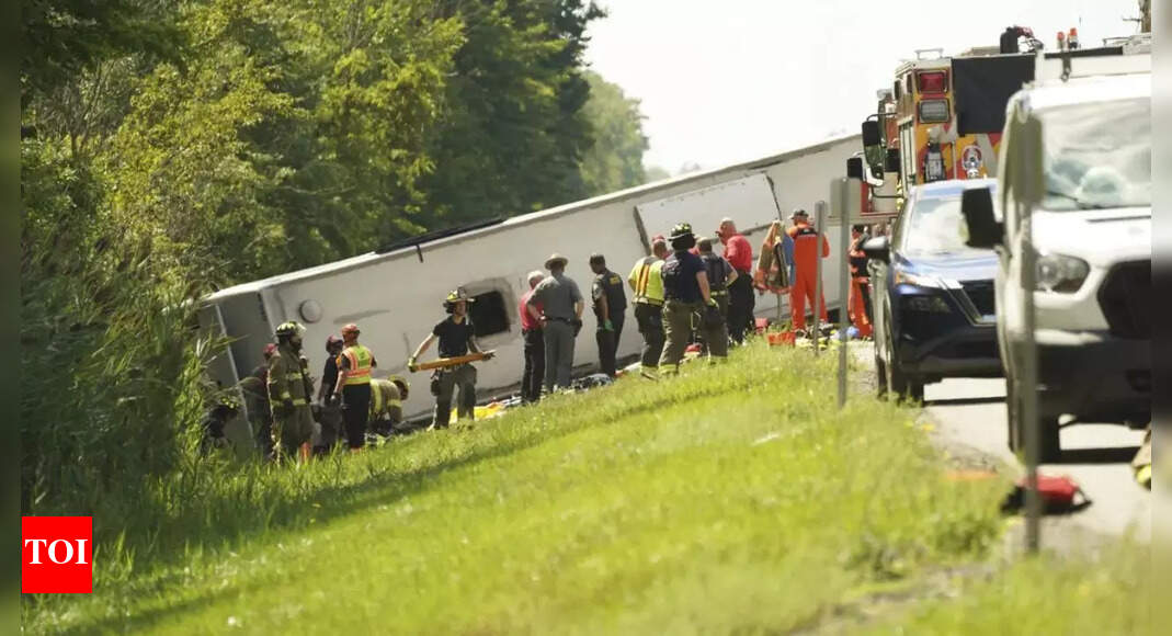Driver distracted? New York City tour bus crash kills five – Indians among passengers