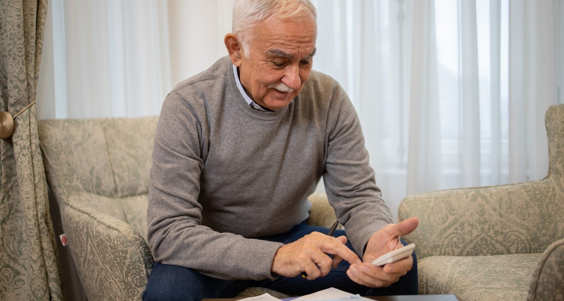 Doing taxes stock photo