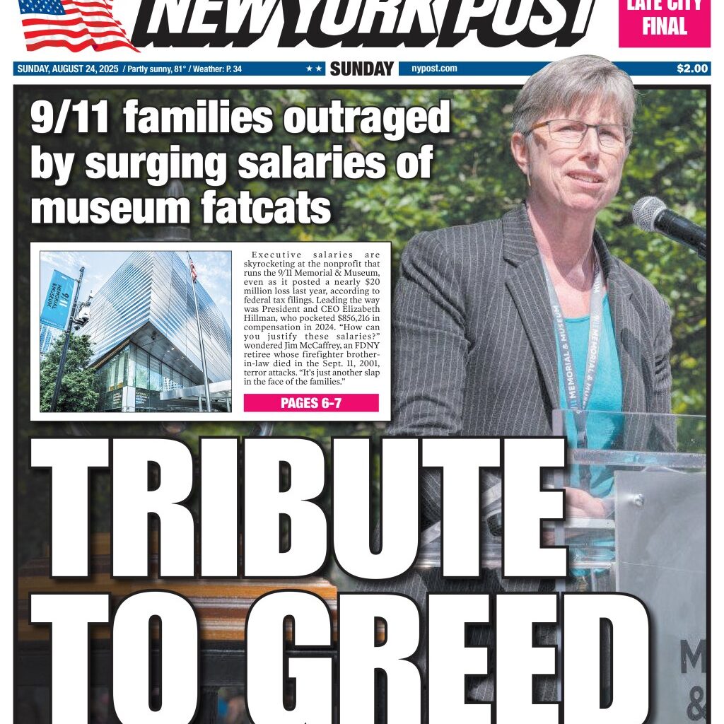 NY Post Cover for August 24, 2025