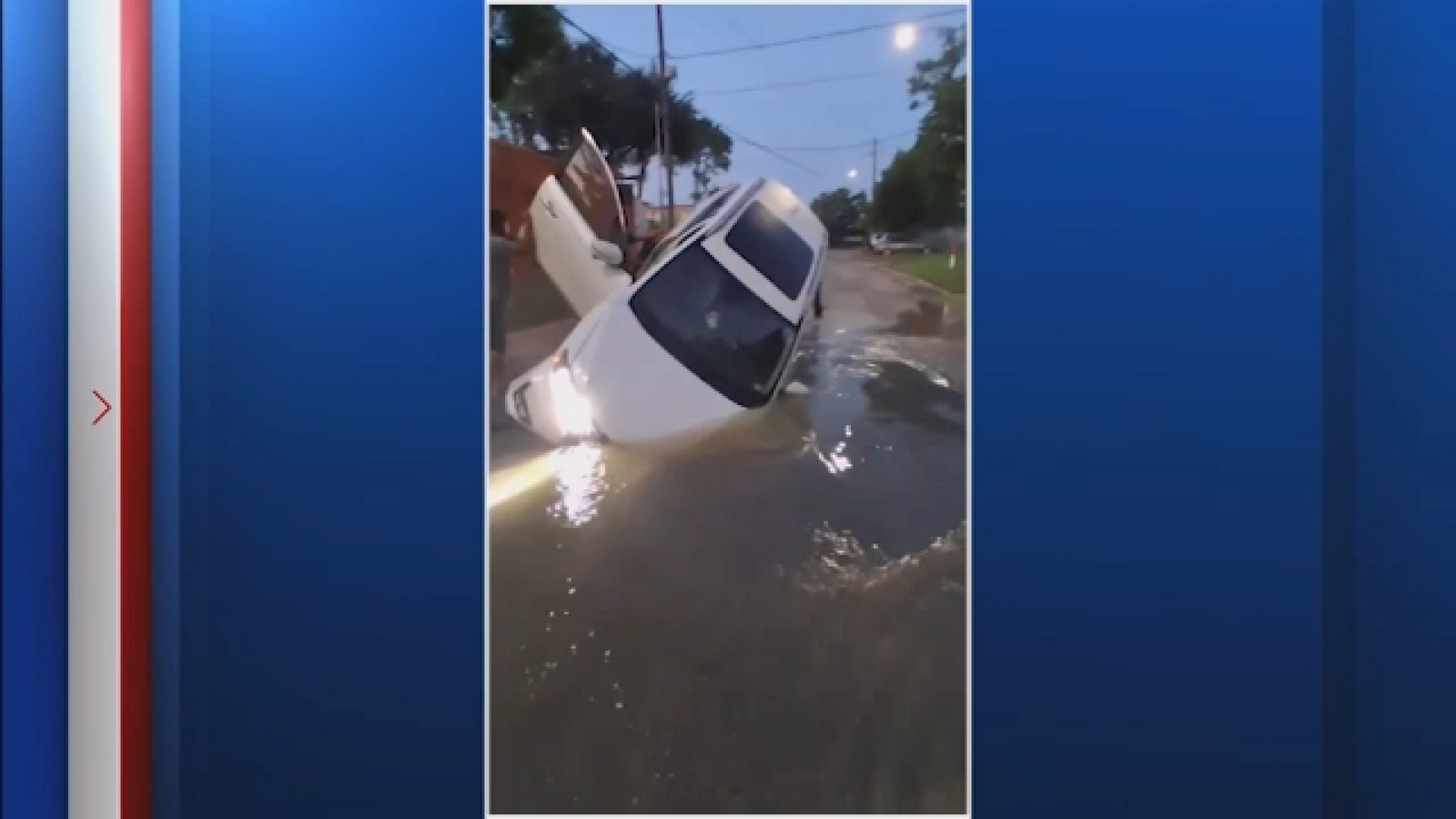Five-foot sink hole caused by infrastructure issue near Wayside fixed early Sunday morning