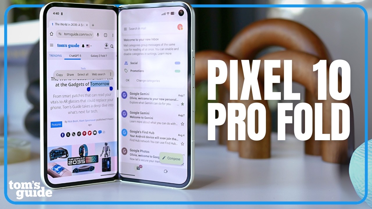 Google Pixel 10 Pro Fold HANDS-ON: First Impressions vs Galaxy Z Fold 7 - YouTube