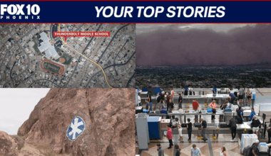 Massive monsoon storm; vandalism at Papago Park | Nightly Roundup