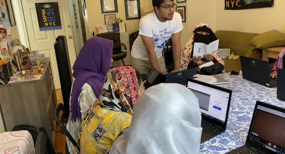 NYC immigrants want safer, better-paying work. A major hurdle: building digital skills.