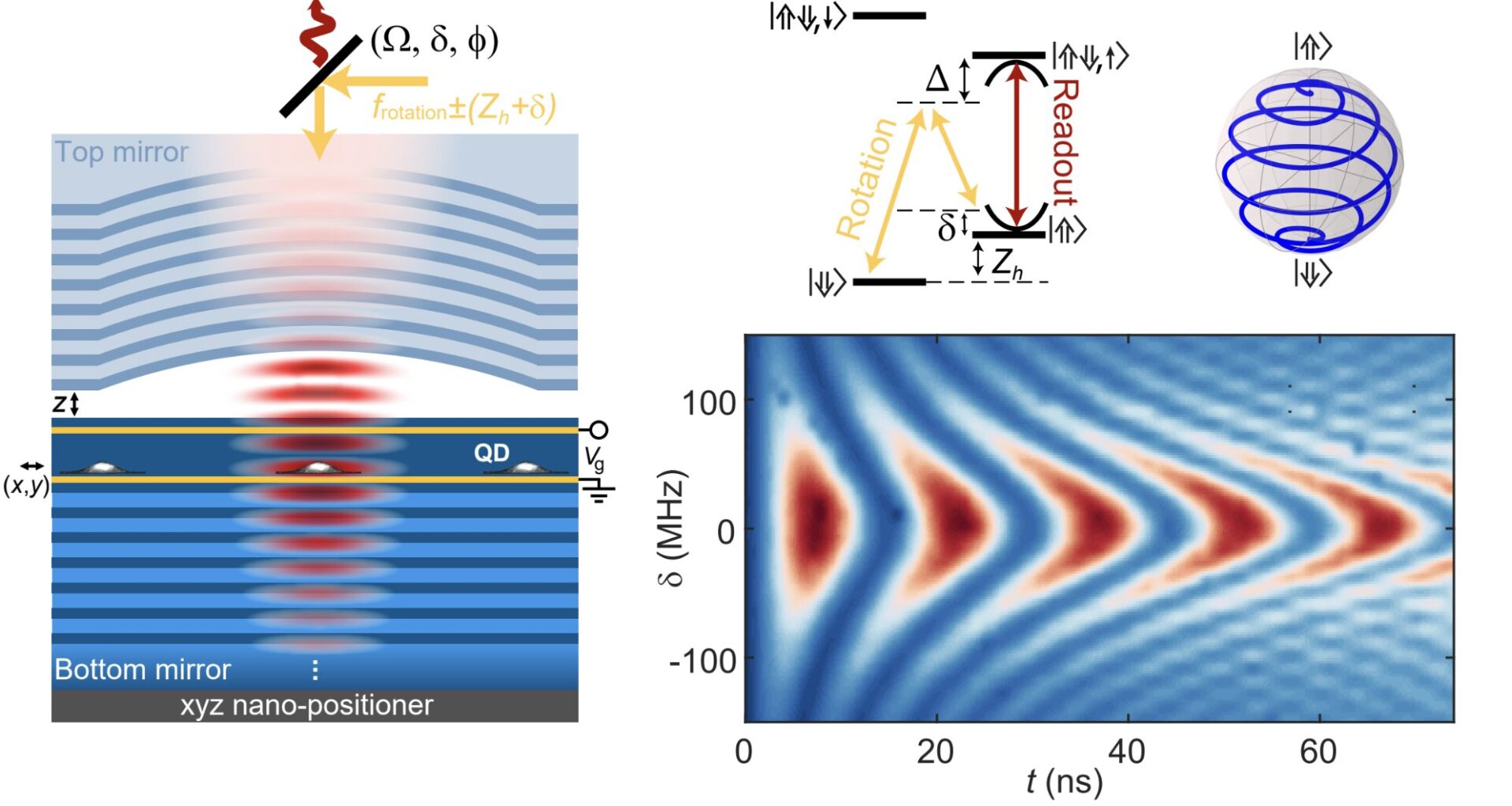 Novel approach suppresses magnetic noise for the fast optical control of a coherent hole spin in a microcavity