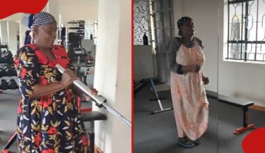 Elderly TikToker Delights Netizens with Gym Exercises in Long Dresses: "Anajua Mambo Ya SHA"