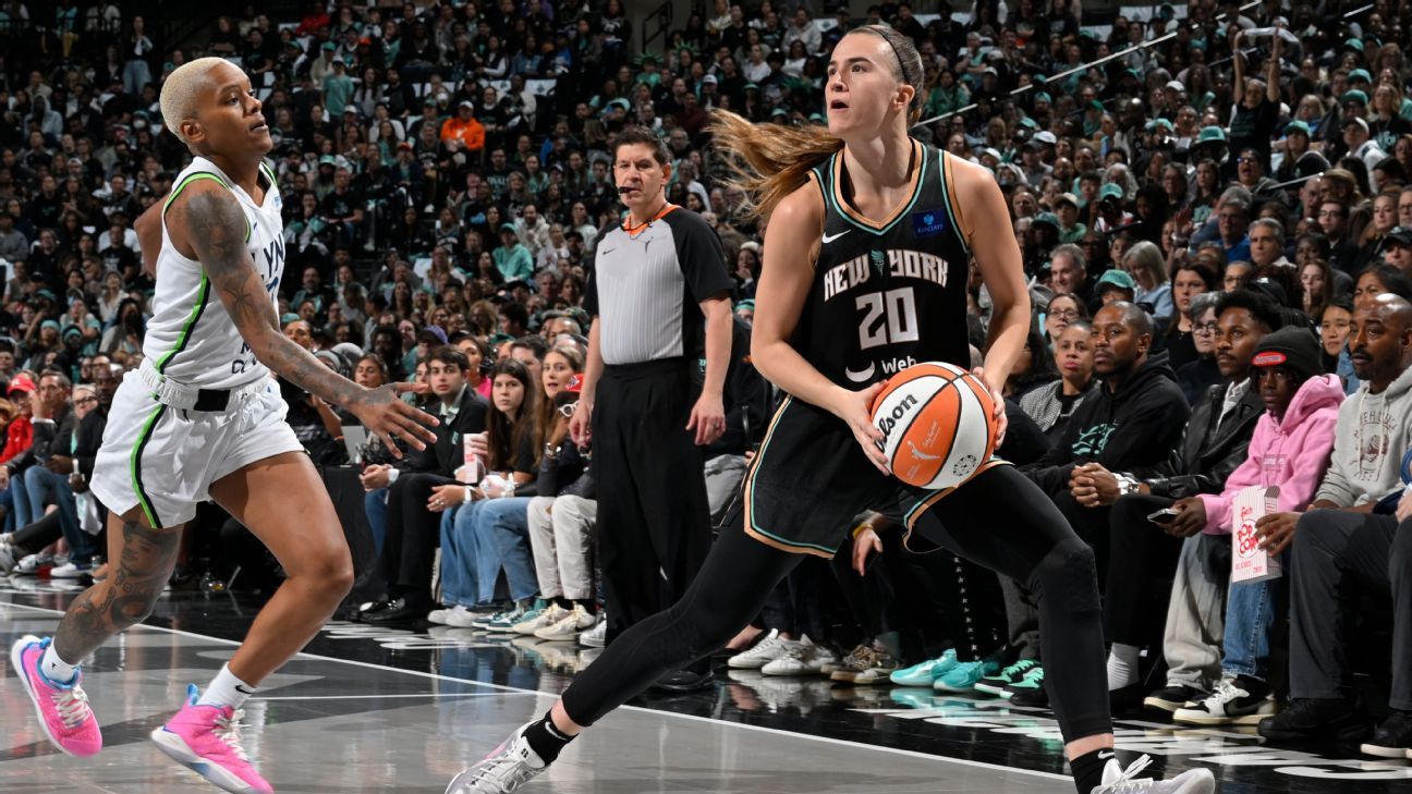 New York Liberty's Ionescu, Jones out for Mystics game