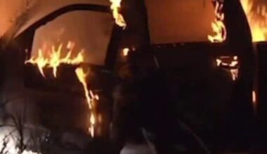 2 hurt in fiery crash in north Houston after chase with HPD