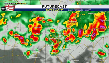 FLOOD WATCH in effect Sunday through Labor Day morning for San Antonio, Texas Hill Country