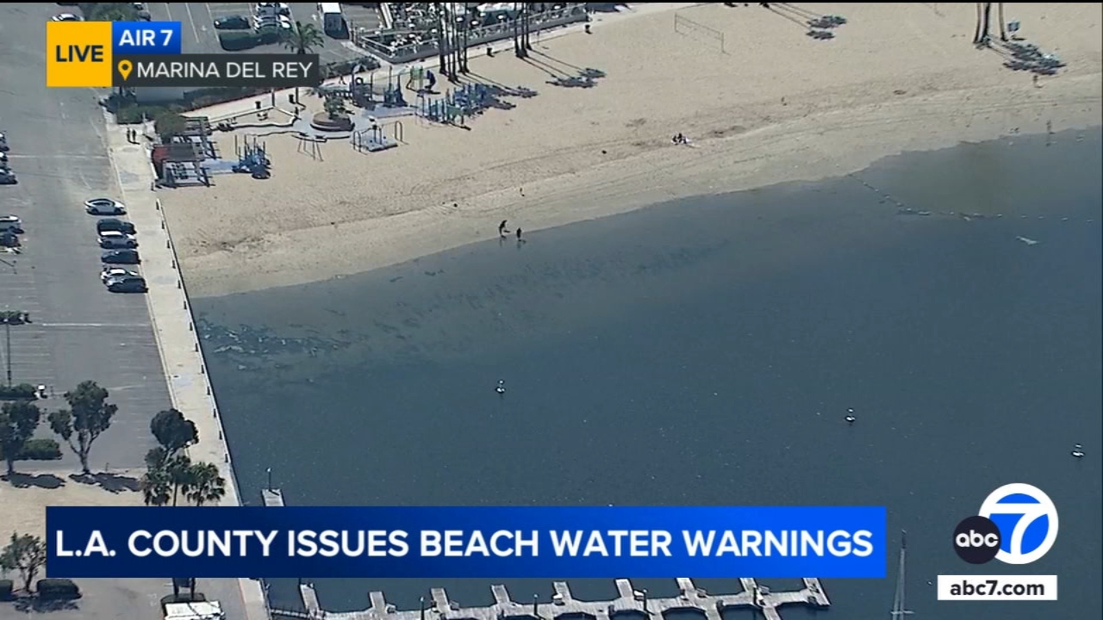 Los Angeles County warns people to avoid ocean waters at beaches due to high bacteria levels ahead of heat wave