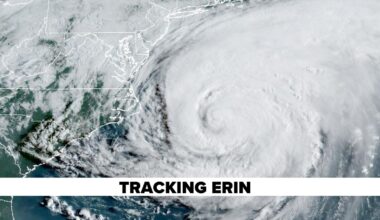 Hurricane Erin track: Strong winds, waves batter the Jersey Shore, Long Island