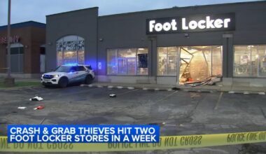 Chicago crime: Crash-and-grab burglary suspects target Foot Locker in 3300-block of South Martin Luther King Drive, police say