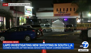 Shooting leaves 1 dead in South Los Angeles following rash of gun violence nearby