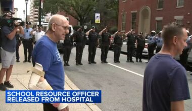 Philadelphia school safety officer heads home after surviving being shot 11 times while responding to road rage incident