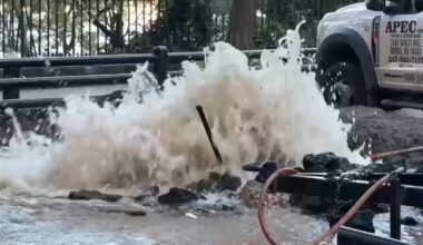 Crews are investigating a water main break on the East Side of Manhattan.