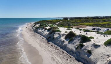 Hillarys Dog Beach closed indefinitely after wild weather exposes dangerous debris, asbestos