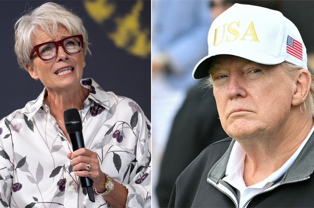 Emma Thompson and Donald Trump