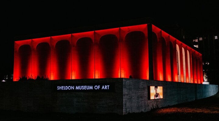Matt Rhule, John Cook co-curate art collection at Lincoln art museum