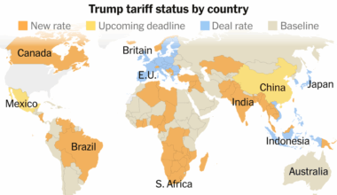 Maps: Tracking Trump’s New Tariffs on Every Country
