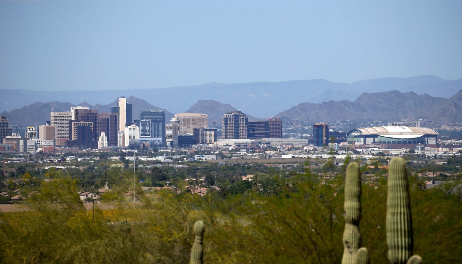 The Phoenix metro ranked high on net job gains for those people moving from one job to another over the past decade. (AP Photo/Ross D. Franklin)