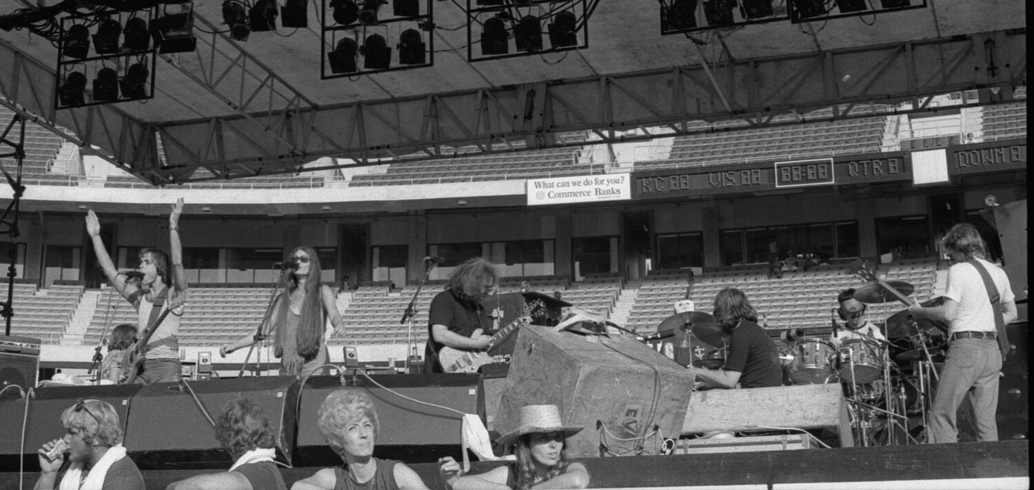 The Grateful Dead play at Arrowhead Stadium in Kansas City, Missouri, on July 1, 1978.