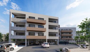 This rendering shows plans for a four-story, 46-foot-tall multifamily affordable housing building at 13425 N. 21st Place, to hold 24 two-bedroom, two-bathroom units.