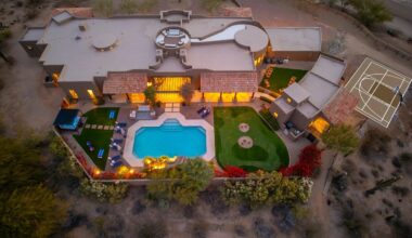 The home at 23414 N. 84th place, in Scottsdale is listed at $3.7 million. Recently renovated by Sabi Haus, the 7,413-square-foot home offers eight bedrooms and seven baths on nearly two acres.