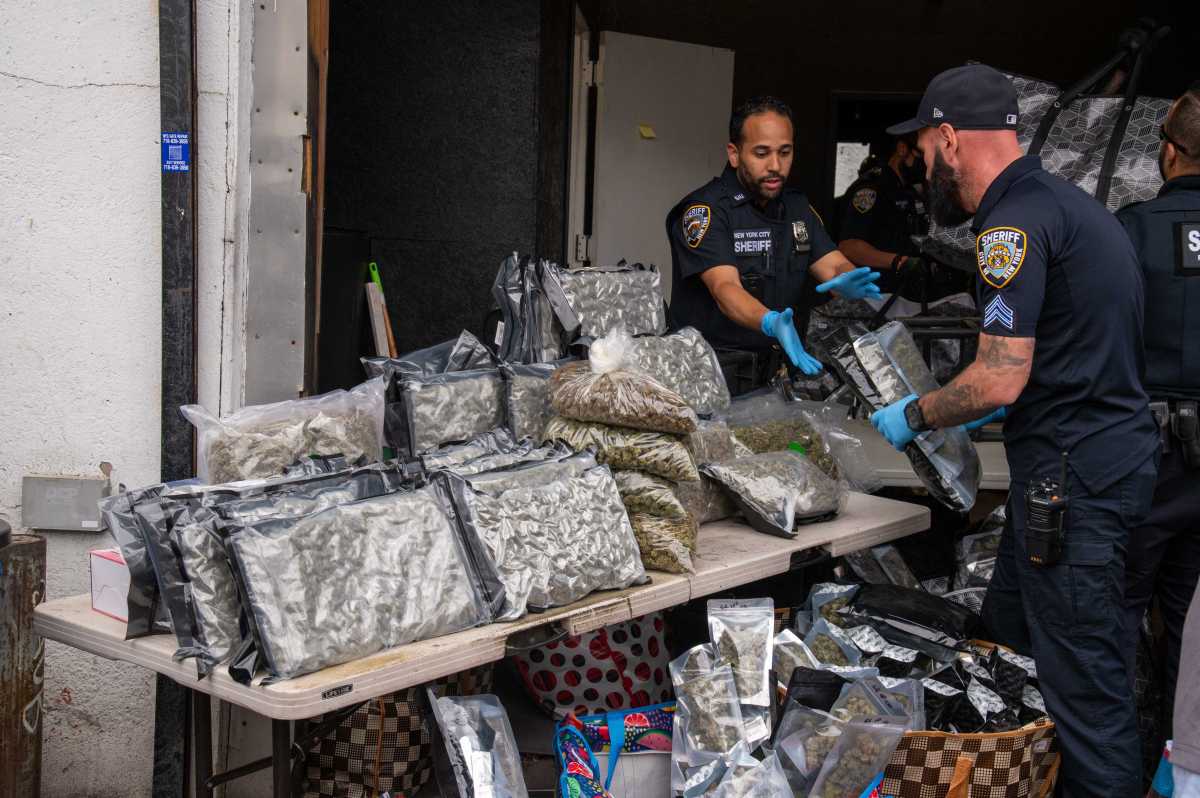 NYC Sheriffs bust massive Bronx illegal cannabis operation for the second time, seize $5 million in product – Bronx Times