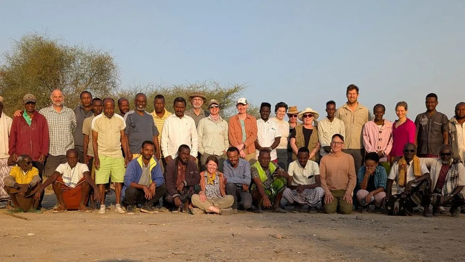 The Ledi-Geraru Research Project team, here on an excavation this year, searches for evidence of early Homo species. - Amy Rector/Virginia Commonwealth University