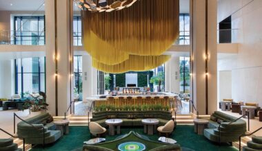 The newly redone “living room” (don’t say lobby) of the W Hollywood
