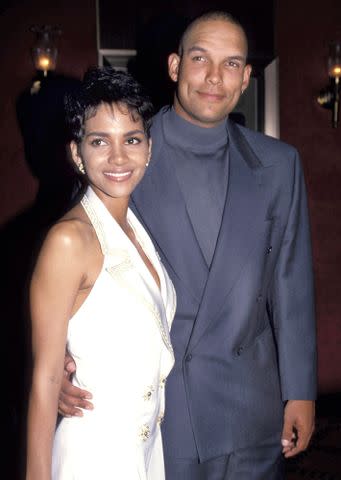 Kevin Mazur Archive 1/WireImage Halle Berry and David Justice.