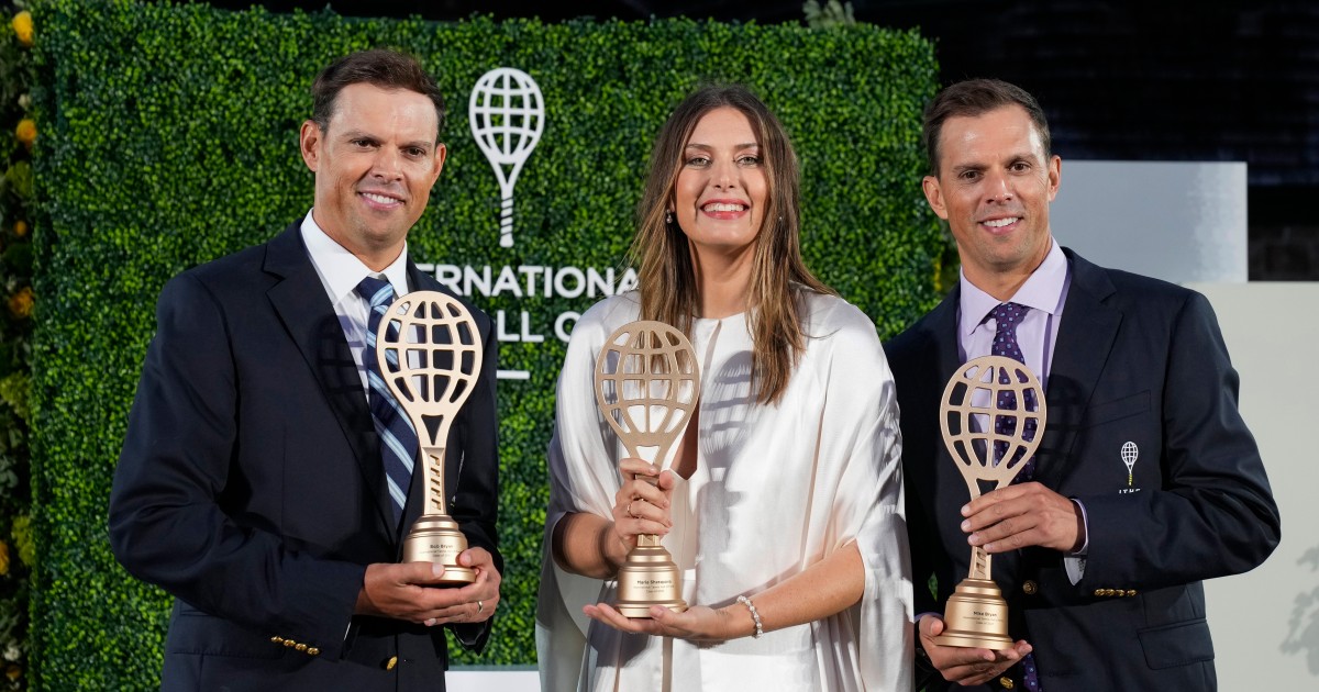 Maria Sharapova and Bryan brothers inducted into the Tennis Hall of Fame