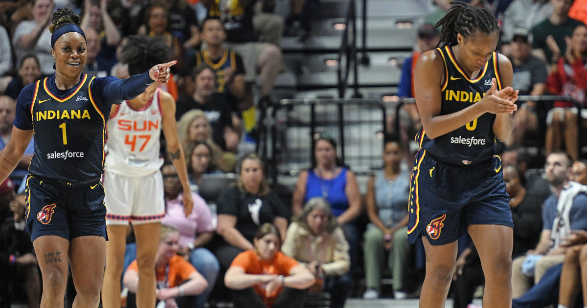 Kelsey Mitchell scores 38 points as Fever rally from 21-point deficit to beat Sun 99-93 in OT
