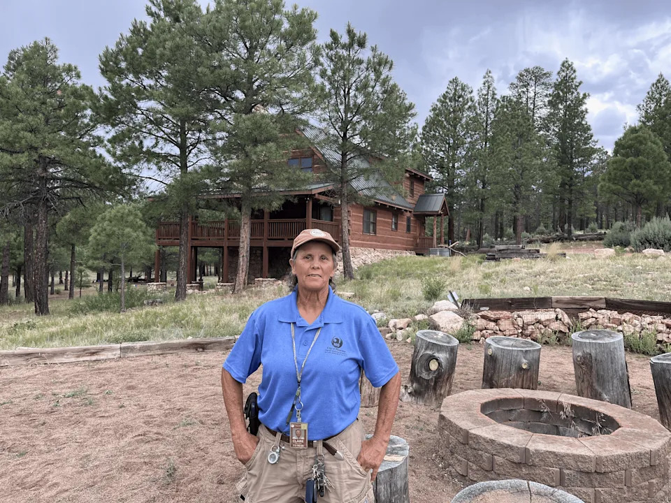 Claire Miller, at Camp Colley in Coconino County on July 8, 2025, has worked for Phoenix's Parks and Recreation Department since 1986.
