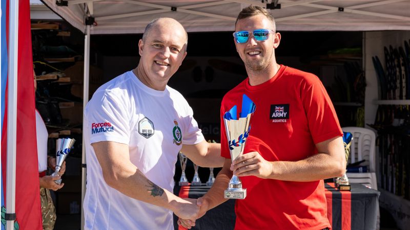 Military fitness instructor wins Cyprus open water swimming competition