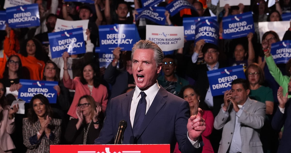 Newsom jabs Abbott over Dallas murder rate amid competing redistricting efforts