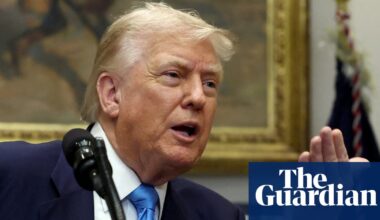 Trump redeploys nuclear submarines after ex-Russia leader’s menacing tweet | Donald Trump
